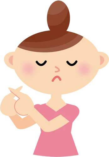 フリーイラスト, CC0 イラスト, ベクター, EPS, 人物（イラスト）, 女性（イラスト）, バツ印, 間違い, 禁止, 駄目（ダメ）