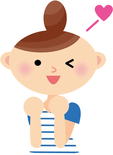 フリーイラスト, CC0 イラスト, ベクター, EPS, 人物（イラスト）, 女性（イラスト）, 好き, ハート, 愛（ラブ）, 一目惚れ