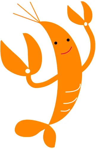 フリーイラスト, CC0 イラスト, 動物（イラスト）, 甲殻類, 海老（エビ）
