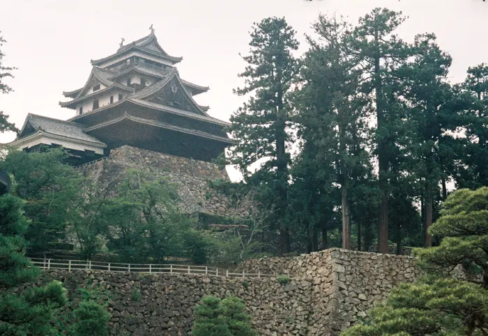 フリー写真, 風景（写真）, 建築物（建物）, 城（要塞）, 松江城, 日本, 島根県, 石垣