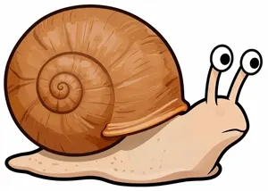 AI画像 かたつむり