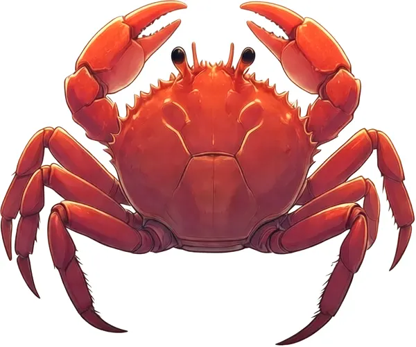 フリーAI画像, CC0 AI画像, イラスト（AI画像）, 動物（AI画像）, 甲殻類, 蟹（カニ）
