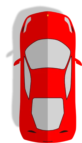 フリーイラスト, CC0 イラスト, ベクター, AI, 乗り物（イラスト）, 自動車, スポーツカー, クーペ, 赤色（レッド）