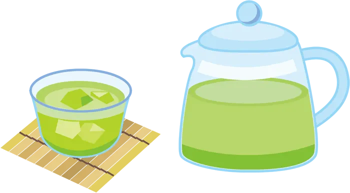 フリーイラスト, CC0 イラスト, ベクター, EPS, 飲み物（イラスト）, お茶, 緑茶, 日本茶