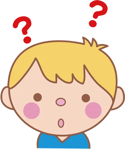フリーイラスト, CC0 イラスト, ベクター, AI, 人物（イラスト）, 子供（イラスト）, 男の子, 顔, 疑問, 分からない, はてなマーク, クエスチョンマーク
