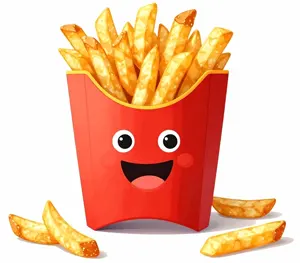 AI画像 フライドポテトのキャラクター