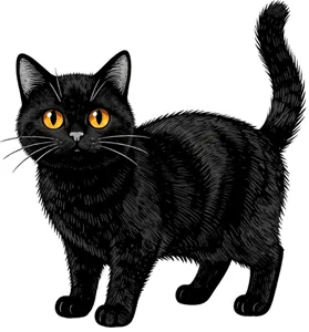 AI画像 黒猫