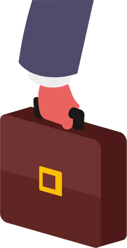 フリーイラスト, CC0 イラスト, ベクター, AI, 鞄（バッグ）, ビジネス, ビジネスバッグ, ブリーフケース, 手