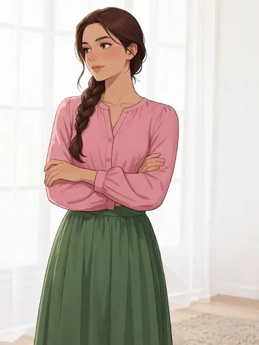フリーAI画像, CC0 AI画像, イラスト（AI画像）, 人物（AI画像）, 女性（AI画像）, 腕を組む