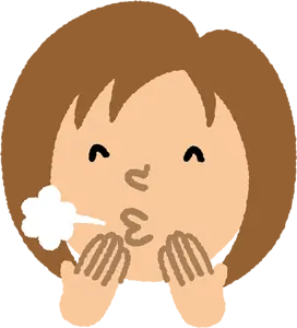 フリーイラスト 吹き出す女性の頭
