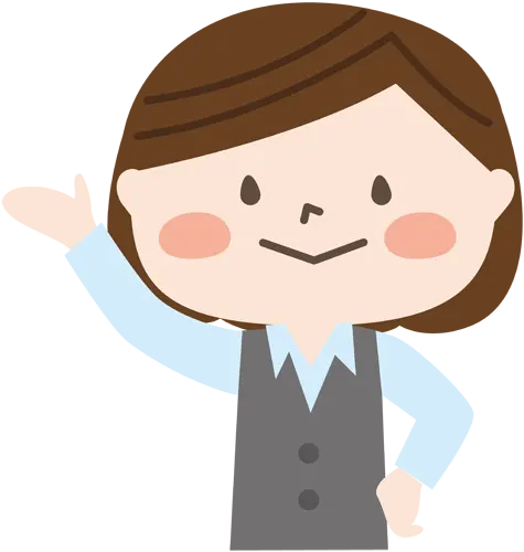 フリーイラスト, CC0 イラスト, ベクター, EPS, 人物（イラスト）, 女性（イラスト）, ビジネス, 仕事, 職業, オフィスレディ（OL）, 事務員, 事務服, 案内する, 腰に手を当てる, 紹介する