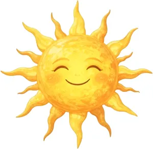 AI画像 笑顔の太陽
