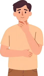 AI画像 悩む男性