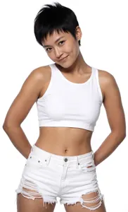 AI画像 ベリーショートのアジア人女性